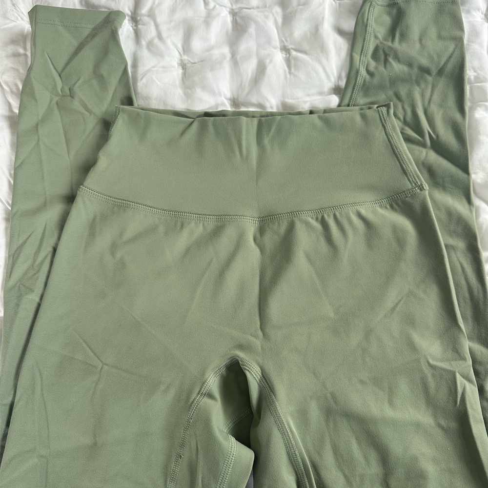 Green High-Waisted Leggings + Matching Top